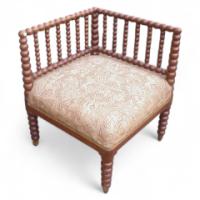 Morris & Co. Attributed, a Well-Crafted bobbin turned corner chair - Thumbnail 1