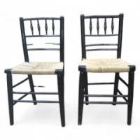 Morris & Co. A pair of Sussex side chairs - Thumbnail 1
