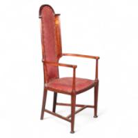 G. M. Ellwood for J. S. Henry. A mahogany and inlaid Armchair - Thumbnail 1