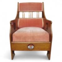 G. M. Ellwood for J. S. Henry. Oak Armchair - Thumbnail 1