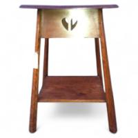 E. A. Taylor for Wylie & Lochhead. A good Glasgow style Arts & Crafts Oak sidetable - Thumbnail 1