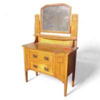 Gillow & Co., Arts & Crafts Glasgow-Style Oak Dressing Table