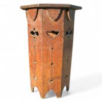 Liberty & Co., a Well-Crafted Arts & Crafts Octagonal Oak side table - Thumbnail 1