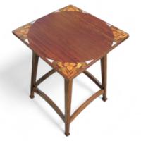 Lambs of Manchester. An Arts & Crafts mahogany sidetable - Thumbnail 1
