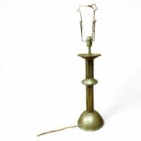 Gordon Russell Attributed, an Arts & Crafts brass table lamp - Thumbnail 1