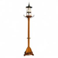 Arthur Simpson. Rare Arts & Crafts Hatstand with a Copper Lantern to the Top