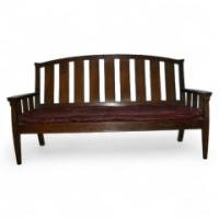 Arthur Simpson. A rare Arts & Crafts Oak settle with Voysey influence - Thumbnail 1