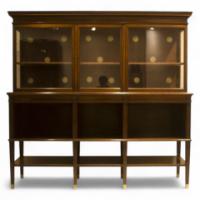 E. W. Godwin for Collinson & Lock. An eight leg Anglo-Japanese sideboard with brass sabots - Thumbnail 1