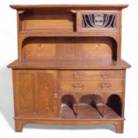 P E Gane. An Oak Arts & Crafts sideboard in the manner of E. A. Taylor - Thumbnail 1