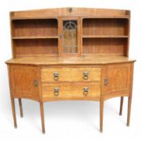 E. A. Taylor for Wylie & Lochhead. Oak Glasgow School sideboard - Thumbnail 1