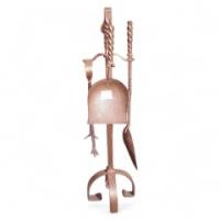 Birmingham Guild of Handicraft. A superb quality made set of Arts and Crafts fire utensils - Thumbnail 1