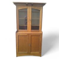 Arthur Simpson. A good early Arts & Crafts Oak bookcase - Thumbnail 1