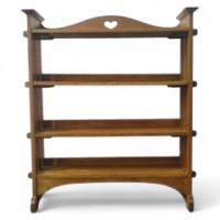 Wylie & Lochhead. An Arts & Crafts Oak adjustable bookcase - Thumbnail 1