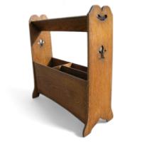 Harris Lebus. An Arts & Crafts Oak Bookcase/magazine Rack