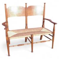 William Birch. A good William Birch Arts & Crafts Oak settle - Thumbnail 1
