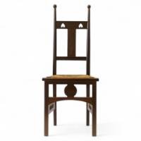 J. S. Henry. A stylish pair of Arts & Crafts mahogany side chairs - Thumbnail 1