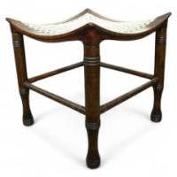 Liberty & Co. A walnut Thebes stool - Thumbnail 1