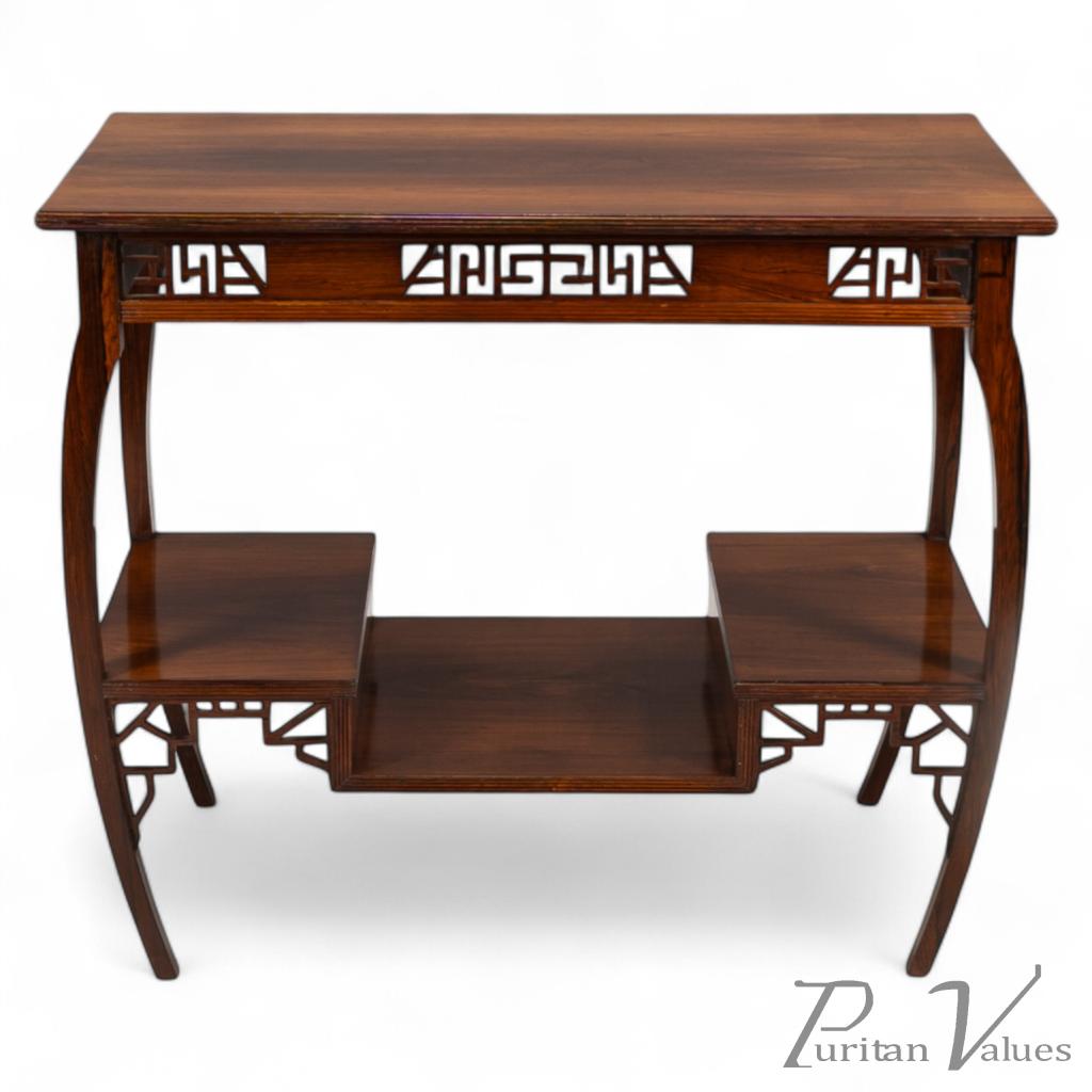 E. W. Godwin Made by Collinson & Lock an Exceptional Anglo-Japanese Rosewood Table