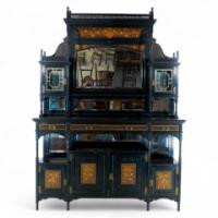 Large Aesthetic Movement Cabinet Attributed to Henry William Batley for Gillows - Thumbnail 1