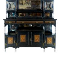 Large Aesthetic Movement Cabinet Attributed to Henry William Batley for Gillows - Thumbnail 10
