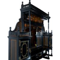 Large Aesthetic Movement Cabinet Attributed to Henry William Batley for Gillows - Thumbnail 7