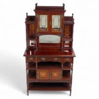 Aesthetic Movement Walnut Cabinet Attributed to Henry William Batley for Gillows - Thumbnail 1
