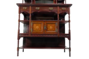 Aesthetic Movement Walnut Cabinet Attributed to Henry William Batley for Gillows - Thumbnail 4