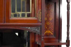 Aesthetic Movement Walnut Cabinet Attributed to Henry William Batley for Gillows - Thumbnail 9