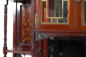 Aesthetic Movement Walnut Cabinet Attributed to Henry William Batley for Gillows - Thumbnail 10