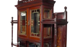Aesthetic Movement Walnut Cabinet Attributed to Henry William Batley for Gillows - Thumbnail 7