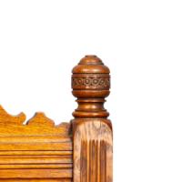 Bruce Talbert, attributed. Probably Made by Gillows. A Gothic Revival Oak Armchair - Thumbnail 9