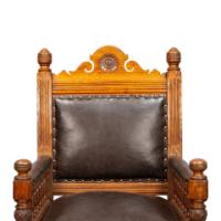 Bruce Talbert, attributed. Probably Made by Gillows. A Gothic Revival Oak Armchair - Thumbnail 10