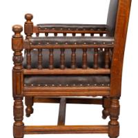 Bruce Talbert for Gillow & Co., attributed, Gothic Revival Oak Armchair - Thumbnail 16