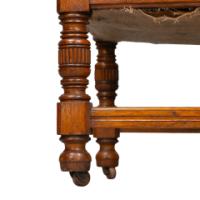 Bruce Talbert, attributed. Probably Made by Gillows. A Gothic Revival Oak Armchair - Thumbnail 17