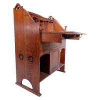 Arts & Crafts Oak Bureau by George Montague Ellwood for J. S. Henry - Thumbnail 9