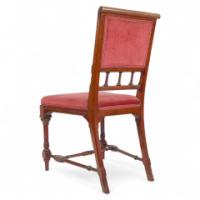 Attributed to Charles Bevan. Gothic Revival Side Chair with Scroll Carvings - Thumbnail 7