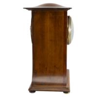 Arts & Crafts Mahogany Mantle Clock with Floral Inlay by Liberty & Co. - Thumbnail 7