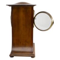 Arts & Crafts Mahogany Mantle Clock with Floral Inlay by Liberty & Co. - Thumbnail 8