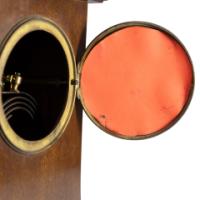 Arts & Crafts Mahogany Mantle Clock with Floral Inlay by Liberty & Co. - Thumbnail 13