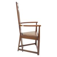 M. H. Baillie Scott Attributed, Three Arts & Crafts High-back Oak Armchairs - Thumbnail 30