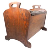 Shapland & Petter or Liberty & Co. Attributed, Arts & Crafts Oak blanket box - Thumbnail 13