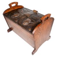Shapland & Petter or Liberty & Co. Attributed, Arts & Crafts Oak blanket box - Thumbnail 16