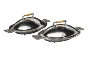 Guild of Handicraft Attributed, Pair of silver-plated vegetable dishes by C. R. Ashbee - Thumbnail 3