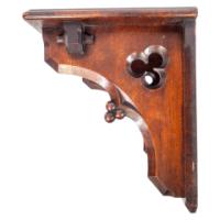 A. W. N. Pugin, In the style of Gothic Revival Oak bracket or wall shelf - Thumbnail 2