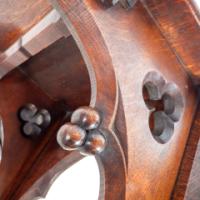 A. W. N. Pugin, In the style of Gothic Revival Oak bracket or wall shelf - Thumbnail 4