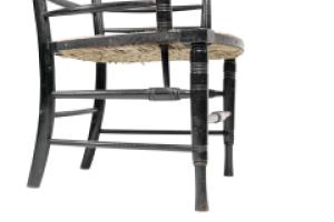 Bruce Talbert, Attributed. Aesthetic Movement Walnut Ebonized Armchair - Thumbnail 12