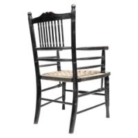 Bruce Talbert, Attributed. Aesthetic Movement Walnut Ebonized Armchair - Thumbnail 3