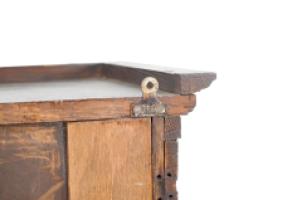 Arts and Crafts Oak Wall Cabinet with Carved Floral Decoration - Thumbnail 20