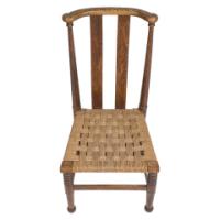 Liberty & Co., William Birch. Arts & Crafts Child’s Chair with Seagrass - Thumbnail 6
