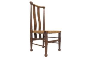 Liberty & Co., William Birch. Arts & Crafts Child’s Chair with Seagrass - Thumbnail 3
